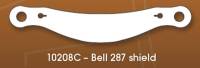 Racing Optics X-Stack Tearoffs - Clear - Fits Bell 287 Shield - Banana 10208C