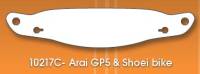 Racing Optics X-Stack Tearoffs - Clear - Fits Arai GP5 & Shoei bike  - No Cut Outs 10217C