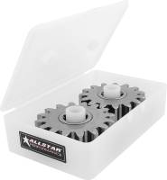 Trailer Storage Cases and Totes - Quick Change Gear Set Storage Case - Allstar Performance - Allstar Performance Plastic Quick Change Gear Tote - White (10 Pack)