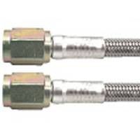 Allstar Performance 21" #3 Braided Stainless Steel Line w/ -3 Straight Ends (5 Pack)