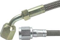 Allstar Performance 15" -4 Braided Stainless Steel Line w/ -4 Straight End / -4 45° End (5 Pack)