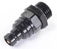 Jiffy-tite Quick-Connect Hose Ends and Fluid Fittings - Jiffy-tite Quick-Connect Fluid Fittings - Jiffy-tite - Jiffy-tite 2000 Series Quick-Connect -6 AN Male O-Ring Boss Plug Fitting - Valved - Stealth Black Finish