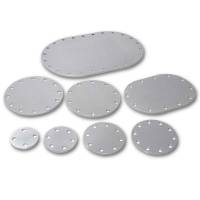 Pyrotect 4" X 6" Oval 3/16" Blank Aluminum Fill Plate