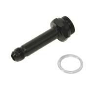 Carburetor Accessories and Components - Carburetor Fittings - Fragola Performance Systems - Fragola Carburetor Fitting -6 AN x 7/8-20 - 3" Length - Black