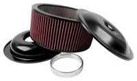 Round Air Cleaner Assemblies - 14" Air Cleaner Assemblies - Allstar Performance - Allstar Performance 14" Air Cleaner Kit With Washable Element - 6" - Black